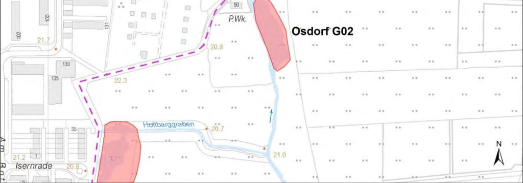 Altona Osdorf G02-G03 Abbildung 9: Monitoringflächen Osdorf G02-G03 im Bezirk Altona. Hintergrund: DK5, Landesbetrieb für Geoinformation und Vermessung (LGV), Hamburg.