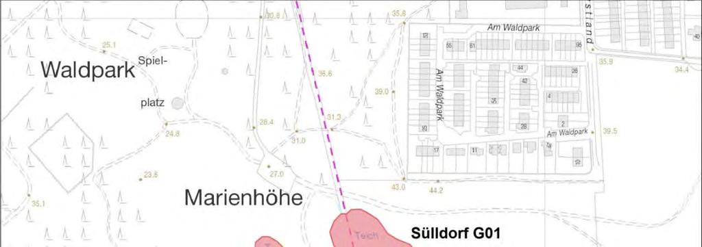 Altona Rissen G30 und Sülldorf G01 Abbildung 12: Monitoringflächen Rissen G30 und Sülldorf G01 im Bezirk Altona. Hintergrund: DK5, Landesbetrieb für Geoinformation und Vermessung (LGV), Hamburg.