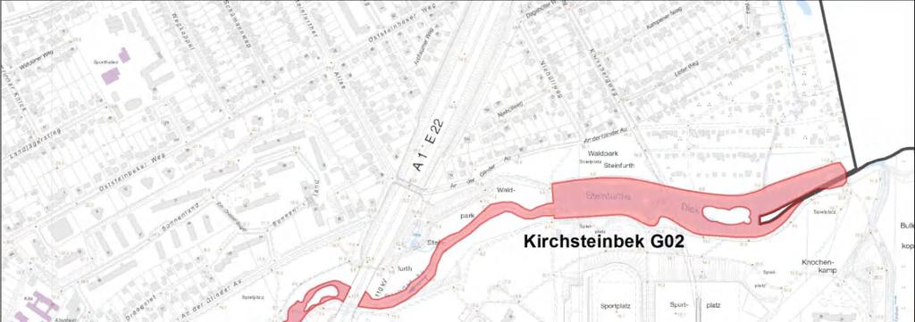 Hamburg-Mitte Kirchsteinbek G01-G02 Abbildung 2: Monitoringflächen Kirchsteinbek G01-G02 im Bezirk Hamburg-Mitte. Hintergrund: DK5, Landesbetrieb für Geoinformation und Vermessung (LGV), Hamburg.