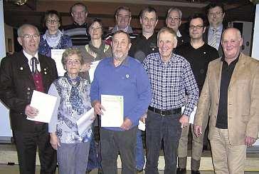 52 Mein Verein Weidenberg Fichtelgebirgsverein Die Ehrung langjähriger Mitglieder war der Höhepunkt bei der Jahresversammlung im Gasthof Kilchert.