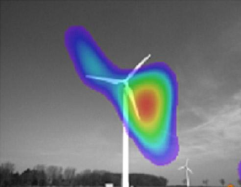 Akustische Abstrahlung: 1. Windenergie - Energie des Windes - vorwiegend aerodynamische Quellen im Bereich der Flügelspitzen (dort höchste Rotationsgeschwindigkeit) - P ak v rot 6.