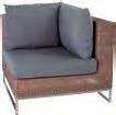 cushion FONTANA Design: STERN HOCKER BEISTELLTISCH STOOL SIDE TABLE Gestell Edelstahl mit Kunststoffgeflecht inkl. Kissen 00% Polyester inkl.