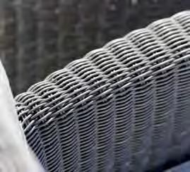 STÜHLE & SESSEL CHAIRS & ARMCHAIRS SORTINO Design: STERN SESSEL ARMCHAIR Gestell Aluminium mit Kunststoffgeflecht in Loomoptik