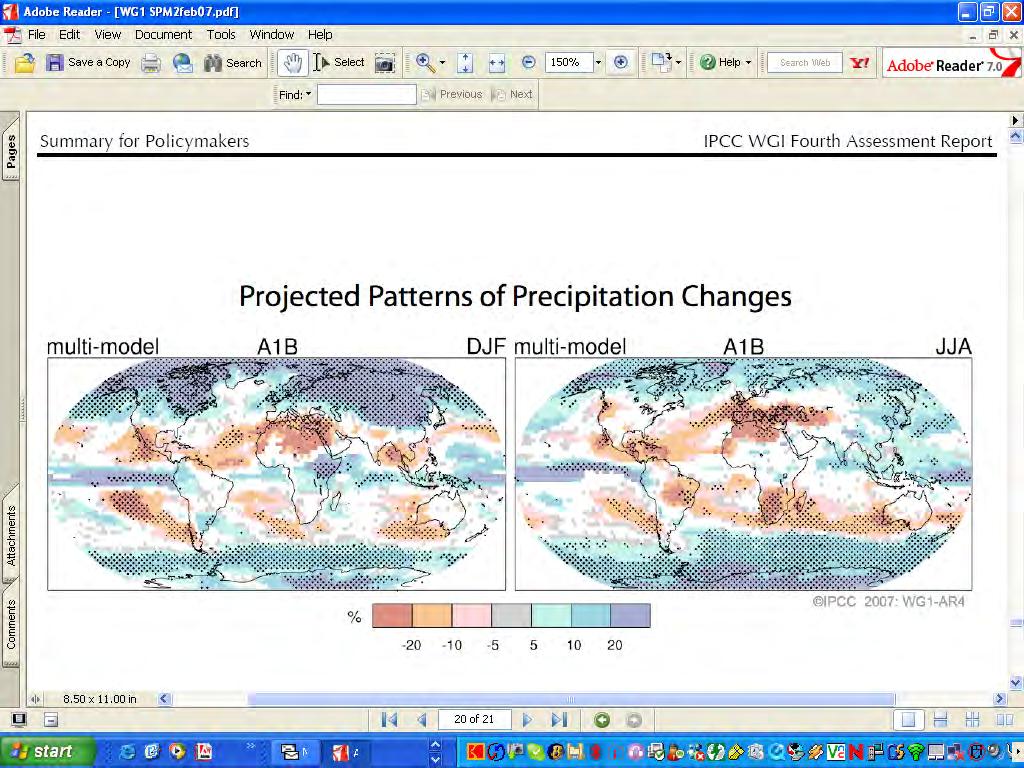 2090-2099 rainfall change ~2050