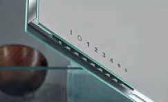 intelligenter Lichtsteuerung Glas-Waschbecken mit Unterbau 102 cm mit 2 Auszügen (Böden rutschhemmend), LED-Beleuchtung zwischen den Auszügen, frei einstellbarer Lichtfarbe von coolwhite zu