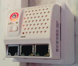 UP casacom Dose mit 3-fach-Ethernet RJ45 und integrierter Telefonbu