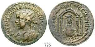 ss+ 90,- 775 Tranquillina, Frau Gordianus III., + nach 244 Bronze. 15,15 g. Drapierte Büste r.