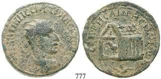 MESOPOTAMIEN, RHESAENA 777 Traianus Decius, 249-251 Bronze 249-251. 13,05 g. Drapierte Büste r.