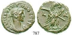 mit Diadem / Büste der Athena r. mit attischem Helm; Datierung LZ. Emmett 3195; Dattari 4468. ss 200,- 781 Gordianus III.