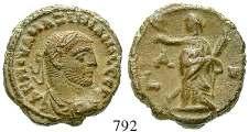 braungrüne Patina, vz 100,- VÖLKERWANDERUNGSZEIT 783 Salonina, Frau des Gallienus, +268 Tetradrachme Jahr 13 = 265-266, AE.