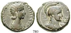 ss 60,- ARABIA, BOSTRA 778 Traianus, 98-117 Tridrachme 103-109. 10,62 g. Drapierte Büste r.
