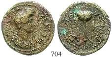 , 41-54 Bronze. 3,65 g. Kopf l. / Kopf des bärtigen Herakles l. RPC 2996; SNG Cop.519f.; BMC 114f. schöne Darstellung des Herakles.
