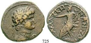 unregelmäßiger Schrötling, ss 60,- 729 Bronze Jahr 283 = 30/29 v.chr. 7,30 g.