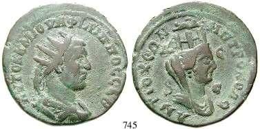 , 247-249 Bronze, Antiochia. 23,39 g.  mit Strahlenkrone / Drapierte und verschleierte Büste der Tyche r.