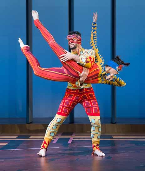 Farbenfroh: Die Compagnie DCA/Philippe Decouflé verbindet zeitgenössischen Tanz mit Elementen des Zirkus, der Akrobatik sowie der Videotechnik.