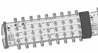 input 1 x 40-862 MHz 1 x 40-862 MHz 1 x 40-862 MHz 1 x 40-862 MHz SAT Ausgänge / SAT outputs 3 x 4 x 950-2200 MHz 3 x 8 x 950-2200 MHz 3 x 12 x 950-2200 MHz 3 x 16 x 950-2200 MHz Terr. Ausgang / Terr.