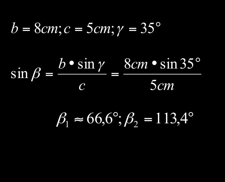 Mthemtik- Grundwissen Klssenstufe 0 Sinus- und Kosinusstz Gegeben: Zwischen den Seiten und Winkeln eines Dreiecks ABC bestehen diese Beziehungen : Sinusstz Die Längen zweier Seiten sind vom