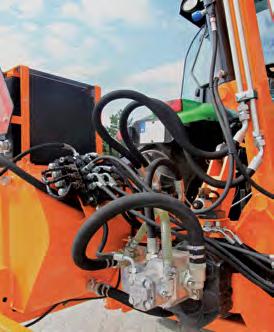 kollisionsfreie Fahrt über Leitpfosten Hydraulikzylinder mechanische Anfahrsicherung Bowdenzug