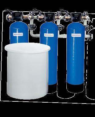 1.4 Trinkwasser Enthärtung Trinkwasser-Enthärtung BerkeSOFT maxi Parallel Trinkwasserenthärtungsanlagen für Durchflussraten bis zu 80 m 3 /h.
