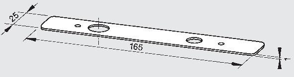 739 / 0000 Alumine osa 8062 Katteplaat 8064 Kaheosalised, roostevabast terasest Katteplaat 967.