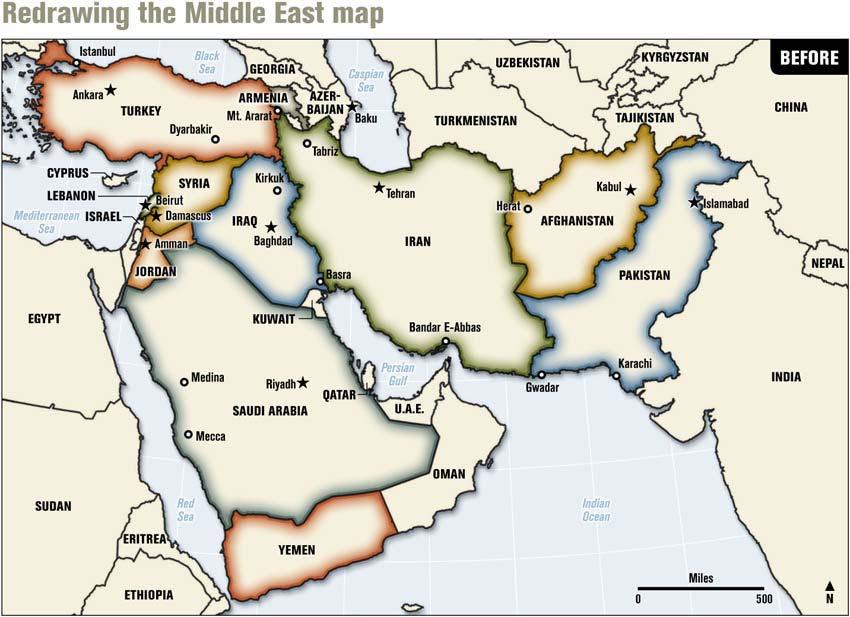 Weitere geopolitische Spannungen im Nahen Osten absehbar International borders are never completely just.