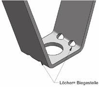 120 mm) Montagehinweis: Trapezblechhänger mittels Gewindestange Material: Stahl durch zwei seitliche Lochungen befestigen.