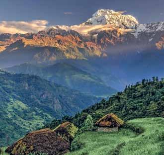 Anzeige AKTIONSPREIS NUR 1399, * *nur solange Vorrat reicht Lodge-Trekking zu Füßen von Annapurna und Machapuchare Wanderung durch das Gurung-Bergbauernland Blick auf drei Achttausender von