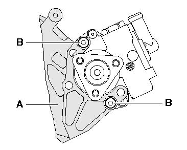 Seite 7 von 9 Hohlschraube für Druckschlauch -2- mit 47 Nm festziehen. Saugschlauch -1- montieren. Die Markierung -P- am Saugschlauch muss mit der Formnaht an der Pumpe fluchten.