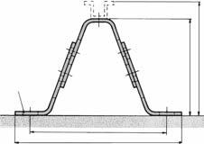 Zweiläufige Steigeisengänge Der lichte Zwischenraum zwischen den Steigeisen muss 90 mm betragen. Befestigung der Fallschutzschienen mittig auf den Steigeisen Fallschutzläufer Typenreihen 0529.