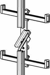 Zubehör für Einholm-Leitern Typ 5442.03/9442.03 Entnahmeklappe Zum unfallsicheren, schnellen und bequemen Einführen bzw. Entnehmen des Fallschutzläufers innerhalb einer Leiteranlage.