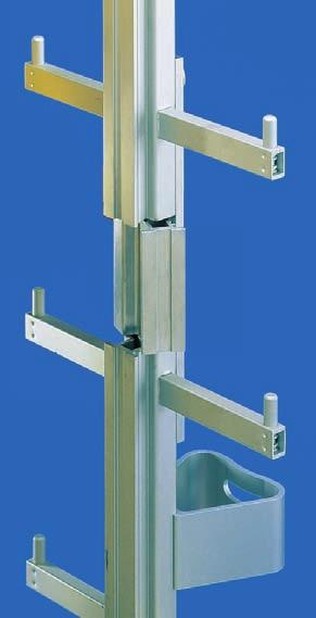 ZUBEHÖR für Einholm-Leitern Typ 6433/6434/6437/6438 Entnahmeklappen Zum unfallsicheren, schnellen und bequemen Einführen bzw. Entnehmen des Fallschutzläufers innerhalb einer Leiteranlage.