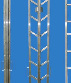 Inklusiv Kennzeichnungsschild. Nutzlänge ca. 2,56 m. Für Leitertyp Werkstoff Bestell-Nr. p. Stck. 6433/6434/6437/6438 Aluminium, elox.