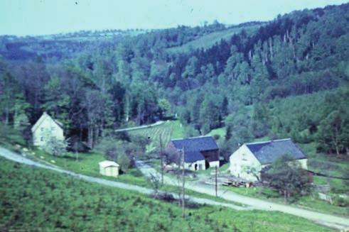 Alte Mühlen an der Gottleuba Seite 16 A+ S. FISCHER Abb. 2.9: Der Komplex der Meiselmühle um 1950.