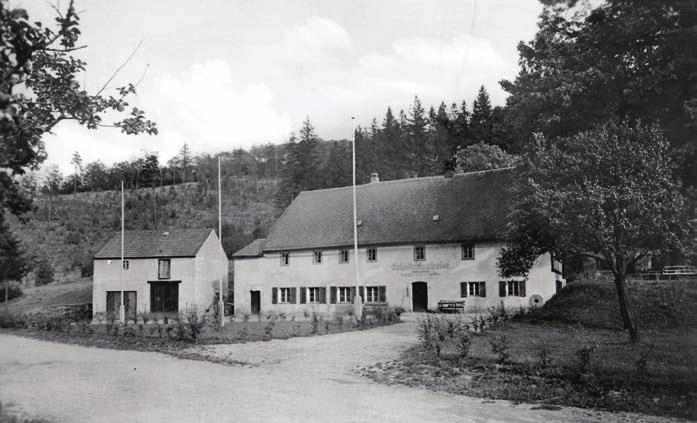 Alte Mühlen an der Gottleuba Seite 20 A+ S. FISCHER Abb. 2.30: Die Clemensmühle als Ferienheim der TH Dresden um 1950. Abb. 2.31: Die Linde ist heute Baumdenkmal.