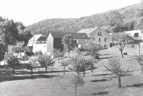 Alte Mühlen an der Gottleuba Seite 56 A+ S. FISCHER Abb. 3.3: Bienhof um 1930 Am 9. November 1813 brannte ein Soldat das Hammergut ab.