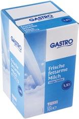 Saure Sahne 10 % Fettarme Milch 1,5 % 10-l-Bag-in-Box 1 Bag-in-Box
