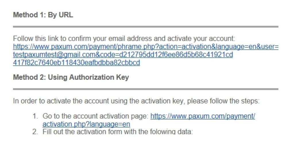 Nachdem Du Deinen Antrag eingereicht hast, wirst Du eine E-Mail auf der E-Mail Adresse, die Du als Nutzernamen für den Paxum Account angegeben hast, erhalten. In der E-Mail steht Willkommen bei Paxum.