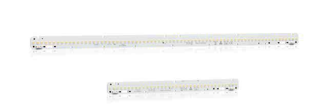ASTARES U-Serie LED Linie Schmale Bauform Hohe Lumenpakete Einfarbig weiß non-selv Betrieb Beispielabbildung LED-Module ASTARES U-Serie LED-Komponenten Leistungsmerkmale Lineare LED-Module für den