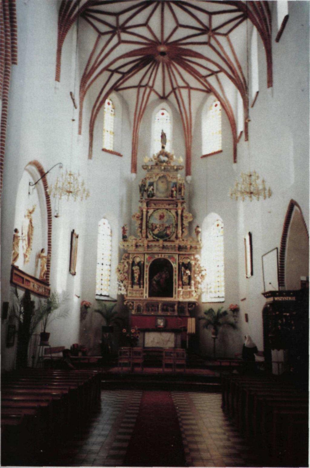 Der Altar der Tilsiter Deutschordenskirche nach umfangreichen Restaurierungsarbeiten in