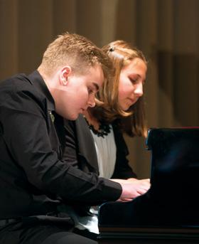 Schwerpunkt der Begabtenförderung ist eine Kooperation mit dem Bundeswettbewerb»Jugend musiziert«.