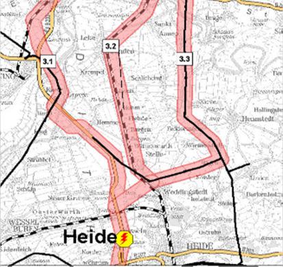 2a), die jedoch bei den übrigen Kriterien besonders ungünstig abschneidet. Auch in Bezug auf die Bündelung ist Variante 3.