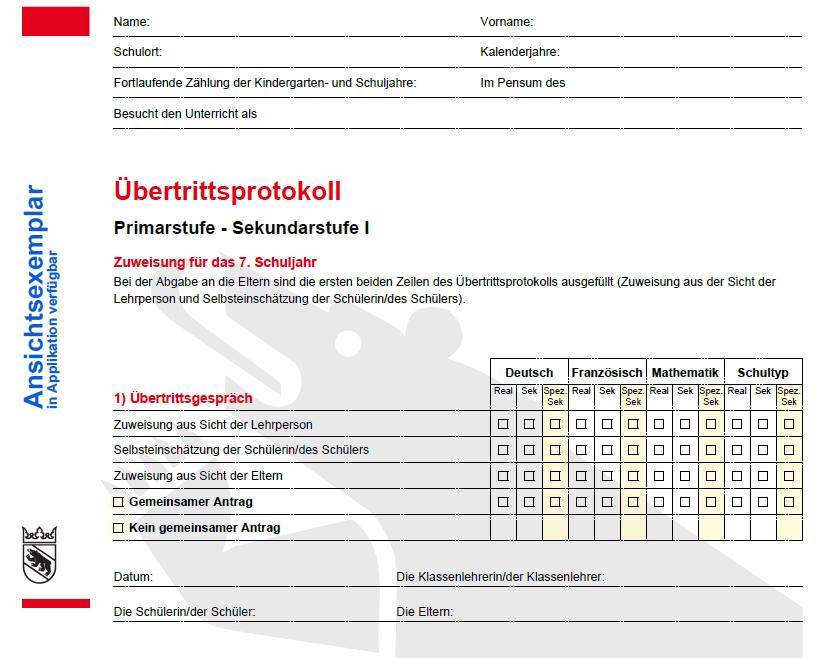 29 des Kantons Bern / Amt für Kindergarten, Volksschule