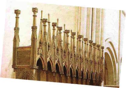 Um 1740 wird aus der gotischen Kathedrale ein protestantischer Predigtsaal: