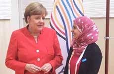 Elke Büdenbender, Ehefrau des Bundespräsidenten und neue UNICEF-Schirmherrin, setzte gemeinsam mit ihrer Vorgängerin Daniela Schadt