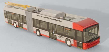 8 Hess Trolleybus «Winterthur 0 Töss» 90 Solaris U Postauto -türig