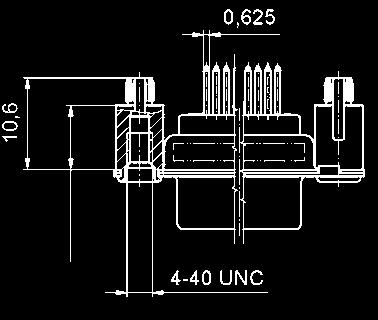 Gewinde 4-40 UNC DSH 3XPGAA58 X 62 Einpressbolzen 6,8 mm - Gewinde 4-40 UNC DSH 4XPGAA58 X 78 Einpressbolzen 6,8 mm - Gewinde 4-40 UNC DSH