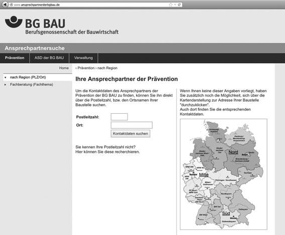 Hier erhalten Sie weitere Informationen Berufsgenossenschaft der Bauwirtschaft, Berlin Prävention Präventions-Hotline der BG BAU: 0800 80 20 100 (gebührenfrei) www.bgbau.de praevention@bgbau.