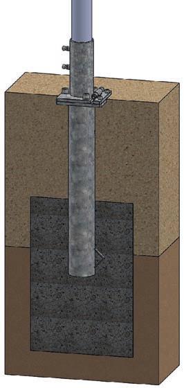 Der Mast mit Außendurchmesser 76 mm und 100 mm ist nach Norm keine Kletterstange, weil: - Keine Umfassungsmöglichkeit.