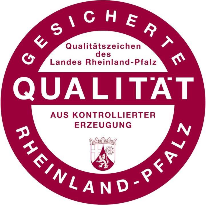 Qualitätszeichen Rheinland-Pfalz "Gesicherte Qualität mit Herkunftsangabe" Zusatzanforderungen für die