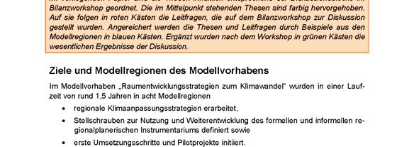 Vulnerabilitätsanalysen als Basis regionaler Risikoabschätzung im Klimawandel zur